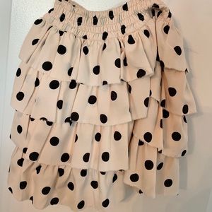 Kids poka dot skirt